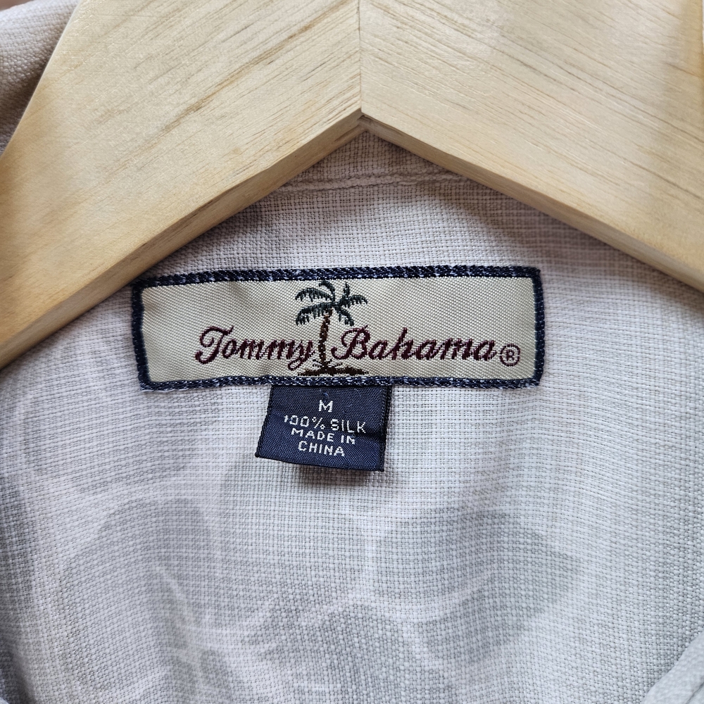 Tommy Bahama Beige Floral Button Down Shirt - Picture 4 of 6
